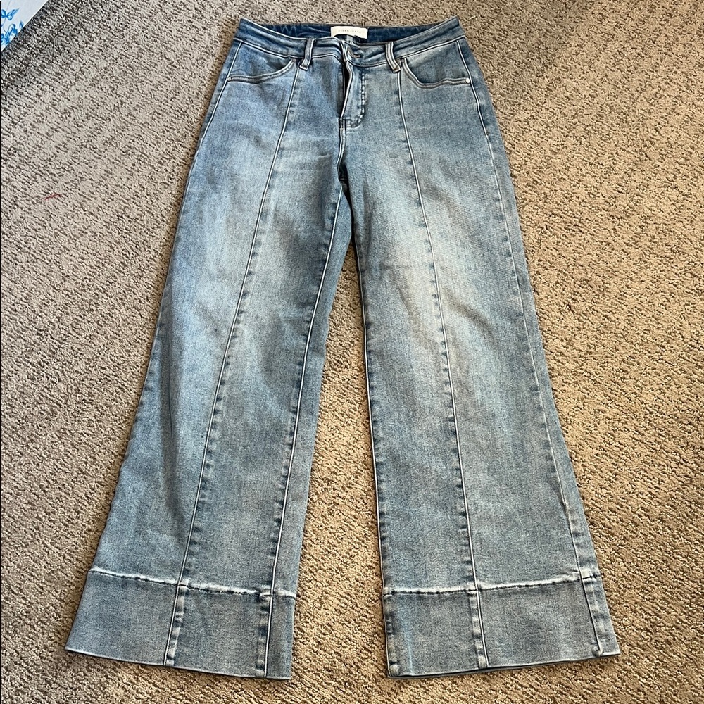 Chic Light Blue Flare Jeans for Women